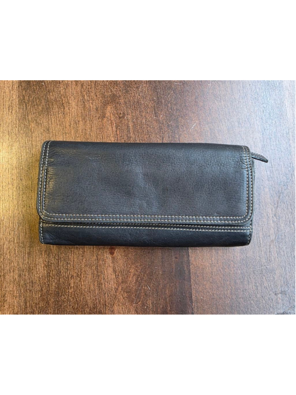 Women's Clarks Black Genuine Leather Wallet One Size